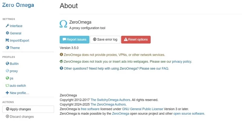 افزونه Zero omega
