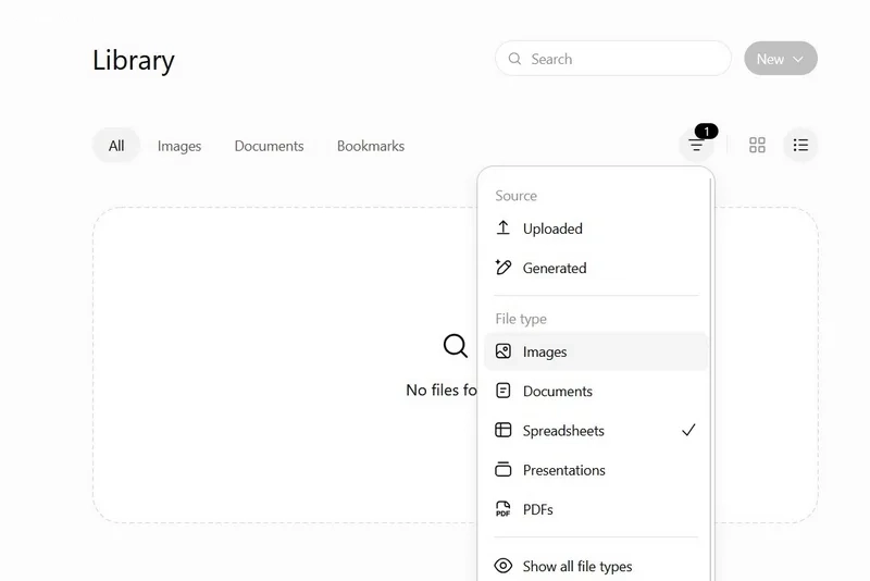 فیلتر کردن فایل ها