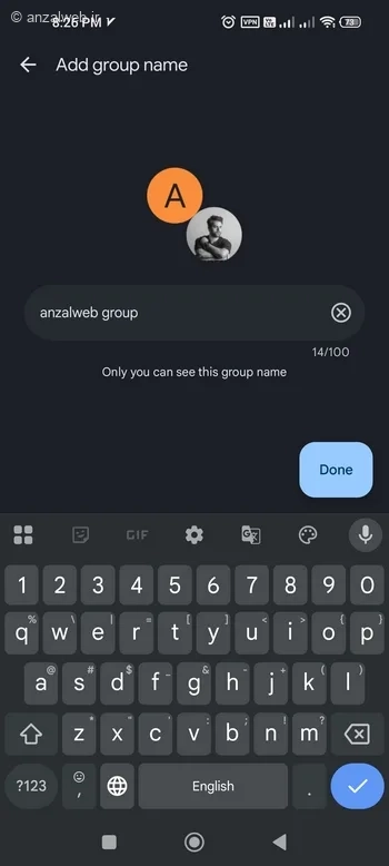 انتخاب نام گروه