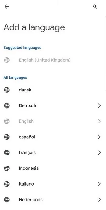 زبان مورد نظر خود را انتخاب
