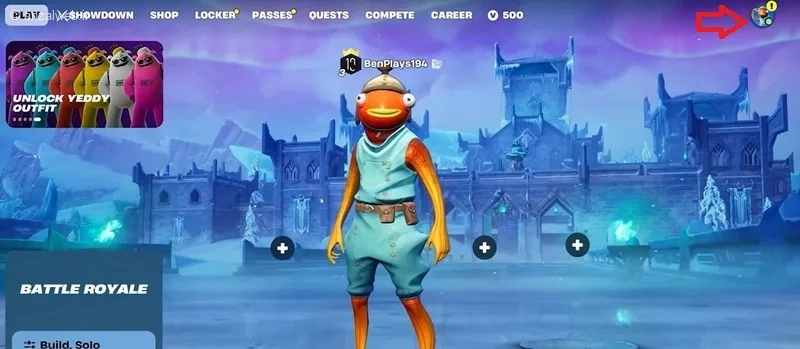 تنظیمات نمایش اسم در فورتنایت