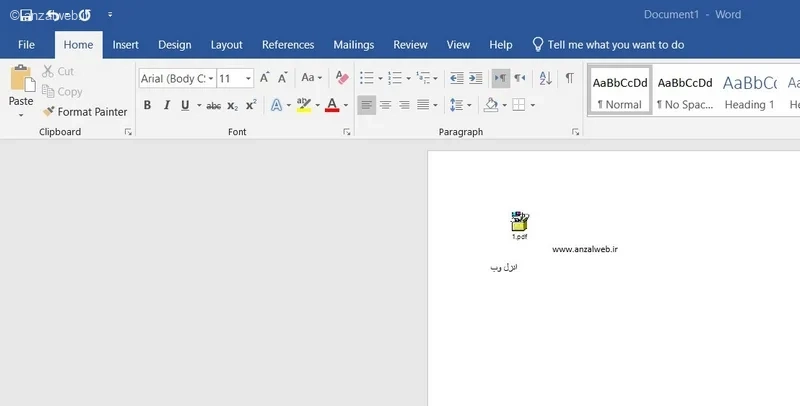 فایل PDF در ورد