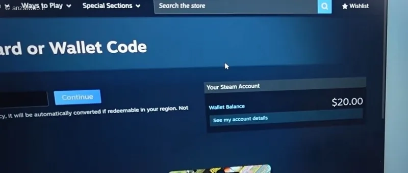نمایش اعتبار بخش Wallet balance