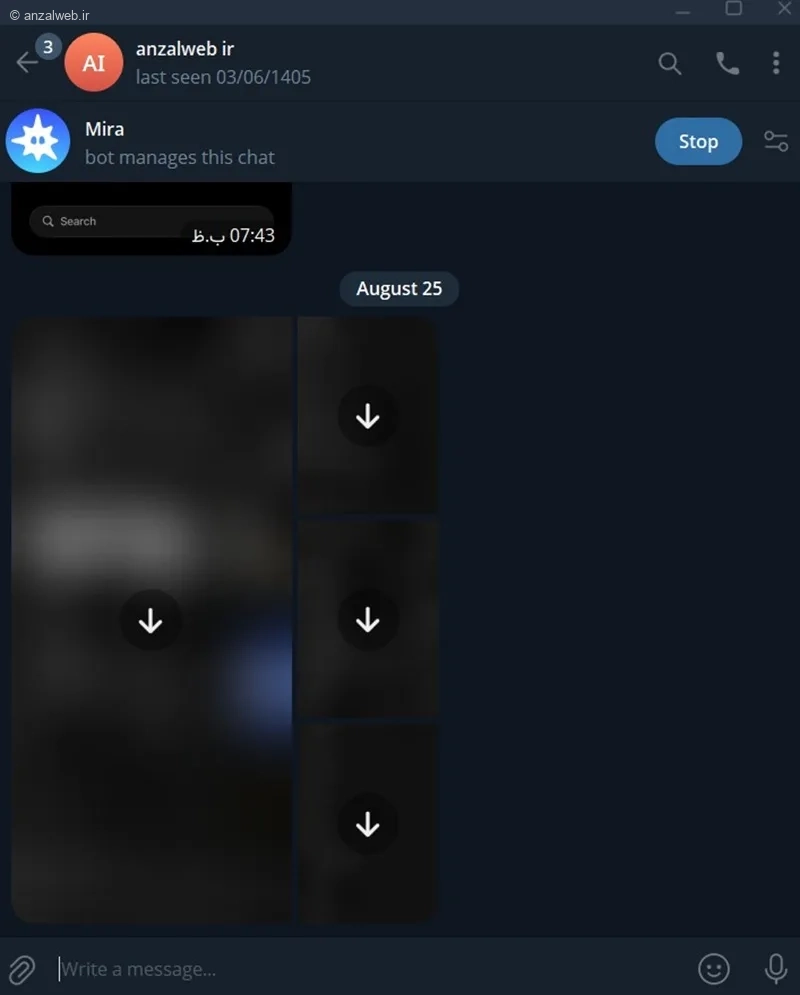 نحوه مدیریت پاسخ دهی ربات در چت ها