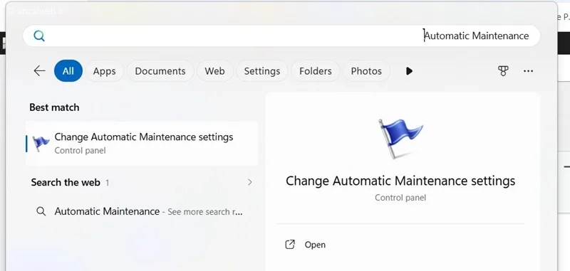عبارت Automatic Maintenance