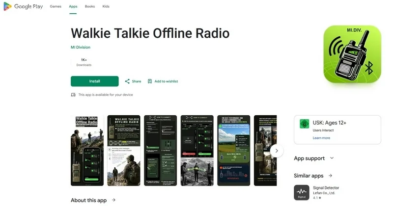 برنامه واکی تاکی Walkie Talkie Offline Radio