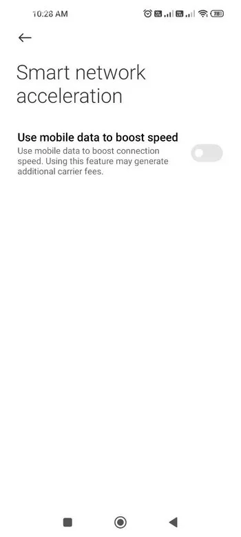 غیرفعال کردن گزینه Smart Network